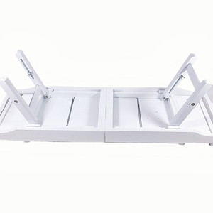 Estante de bambú para bañera, estante blanco para bañera, bandeja extensible para bañera, soporte para tableta/teléfono, soporte para bañera/bañera - Product Image 4
