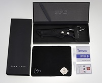 CB04 Outil de salon professionnel, étui en papier noir de haute qualité pour ciseaux, emballage personnalisé avec logo - YONGHE CHENG