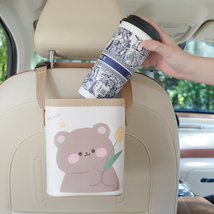 Bolsa de Almacenamiento para Auto Tulip Bear, Organizador Colgante para Asiento Trasero, Impermeable, Multifuncional, Bolsillo para Silla, para Uso en Vehículos - Product Image 1