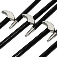 Juego de 4 palancas de despegue de acero al carbono para chapa metálica, herramienta de reparación para la extracción de inyectores de combustible Common Rail de coches diésel