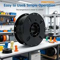 Filament PC+ noir PRINTROO pour imprimante 3D, polycarbonate 2,2 lb, précision dimensionnelle +/- 0,05 mm, résistant à la chaleur, matériau d'impression 3D