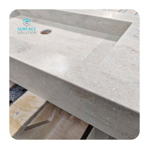 OEM đá nhân tạo hình chữ nhật nối Countertop rửa lưu vực tường treo acrylic rắn bề mặt đá cẩm thạch phòng tắm bồn rửa - Product Image 3