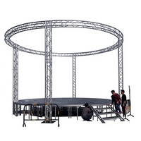 Plateforme de scène modulaire en aluminium antidérapante portable pour extérieur, capacité de charge de 1500 kg, pour événements DJ, concerts et spectacles