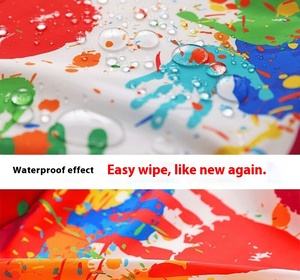 Salopette de peinture imperméable pour enfants <span class=keywords><strong>robe</strong></span> inversée d'art de maternelle avec <span class=keywords><strong>tablier</strong></span> de trésor de bavoir de manger de bébé pour des enfants - Product Image 6