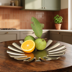 Frutero Metálico Icónico, Centro de Mesa Artístico, Tazón Decorativo Resistente para Servir, Decoración para Mesa de Comedor y Cocina - Product Image 1