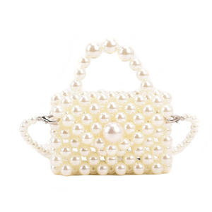 Bolso de mano de noche para mujer a la moda, monedero para boda, fiesta de graduación, bolso de mano con perlas caladas ostentosas - Product Image 2