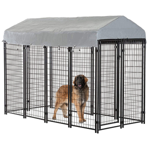 Canil Grande para Cães ao Ar Livre 6ft X 4ft X 8ft Galvanizado e Revestido a Pó Ecológico com Serviço de Modelagem 3D para Cães Grandes - Product Image 1