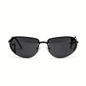 Gafas de Sol Deportivas Sin Montura de Moda 2025, Gafas de Espejo para Hombre, Gafas de Sol Punk UV400, Gafas de Sol Steampunk Y2K para Mujer - Product Image 4