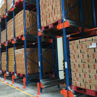 Système de rayonnage radio multi-niveaux pour palettes, robuste, résistant à la corrosion, entièrement automatisé, sans personnel, haute densité, pour l'industrie alimentaire