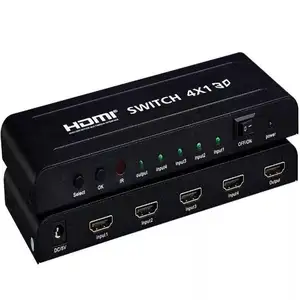 חדש פריט HDMI switcher 4x1 מסך חלק 4K HD וידאו hd mi מתג 4 ב 1 מתוך עם פונקצית PIP