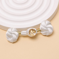 Boutons chinois rembourrés et noués à la main, 3D, pour costumes de mariée, Qipao, Cheongsam, Hanfu, Tang Suit, à coudre sur col mandarin et gilet