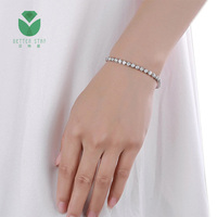 Bracelet en diamant de laboratoire personnalisable de haute qualité Betterstar, style élégant, design de bracelet tennis en forme de bulle pour femmes