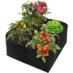 Lit <span class=keywords><strong>de</strong></span> jardin en tissu surélevé 2x2 pieds, sacs <span class=keywords><strong>de</strong></span> jardin <span class=keywords><strong>de</strong></span> plantation surélevée, conteneurs <span class=keywords><strong>de</strong></span> jardin rectangulaires, sacs <span class=keywords><strong>de</strong></span> culture en tissu, Pots pour herbes - Product Image 1