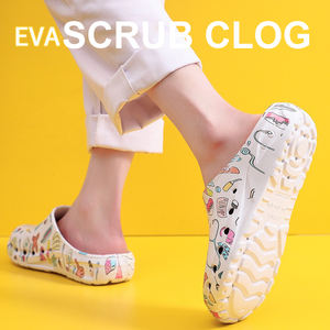 Sepatu Medis <span class=keywords><strong>Clogs</strong></span> Motif Musim Panas <span class=keywords><strong>2025</strong></span> untuk Dokter Perawat, Alas Kaki Perawat <span class=keywords><strong>EVA</strong></span> Anti-selip, Sepatu Slip-on untuk Scrub - Product Image 2