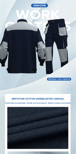 Trajes <span class=keywords><strong>de</strong></span> Trabajo para Hombre y Mujer, Chaqueta y Pantalones <span class=keywords><strong>de</strong></span> Trabajo, Overoles, Ropa <span class=keywords><strong>de</strong></span> Trabajo para Construcción, Uniformes - Product Image 4