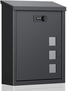 Boîtes aux lettres en acier, boîte aux lettres moderne avec poteau, boîte aux lettres extérieure - Product Image 3