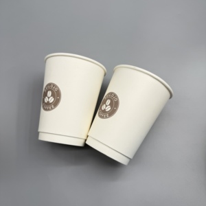 Gobelet en papier écologique jetable avec revêtement PE, logo personnalisé, biodégradable, à paroi simple ou double, pour café ou thé - Product Image 5