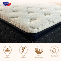 Matelas en latex moderne en matériau écologique, en boîte, tailles simple, double et queen, avec ressorts ensachés et mousse à mémoire de forme, vente en gros usine