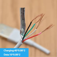 Kabel Data USB Pengisian Cepat Grosir 1m 1.5m 2m untuk Konektor Type-C/8Pin/Micro Ponsel Printer Konduktor Tembaga Murni