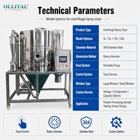 Secador por Pulverización PLC Ollital de 10L con Pantalla Táctil para Desarrollo de Procesos de Fabricación de Polvo y Pruebas Piloto