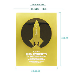 Trophée Usine Creative Design Métal Artisanat Plaque En Métal Personnalisé Trophée Médaille <span class=keywords><strong>YouTube</strong></span> Plaque - Product Image 5
