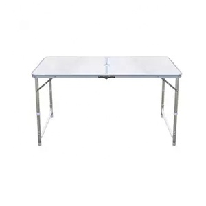 Portatile 3 Livelli Da Giardino Regolabile in altezza Tavolo Da Picnic All'aperto Rettangolo di Alluminio di Campeggio Pieghevole Da Tavolo - Product Image 1