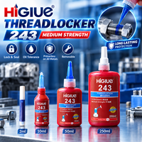 Colle anaérobie adhésive Threadlocker 243 262 271 242 à haute résistance moyenne pour vis, boulons, écrous et goujons métalliques, 50 ml
