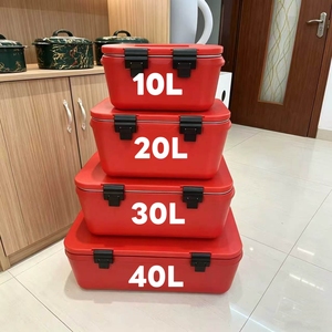 Lot de 4 chauffe-plats rectangulaires en acier inoxydable de 10L, 20L, 30L, 40L, grande capacité, pour garder les aliments au chaud ou au froid, pour <span class=keywords><strong>la</strong></span> collecte de fonds caritatifs - Product Image 2