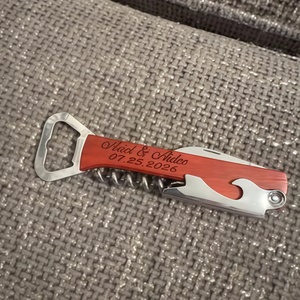 Cadeaux personnalisés pour invités de mariage, ouvre-bouteilles en gros, tire-bouchons personnalisés, cadeaux pour amateurs de <span class=keywords><strong>vin</strong></span>, coffret ouvre-<span class=keywords><strong>bouteille</strong></span> en cuir - Product Image 2
