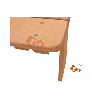 Table en bois de sapin avec parapluie en tissu et <span class=keywords><strong>bac</strong></span> <span class=keywords><strong>à</strong></span> <span class=keywords><strong>sable</strong></span> en plastique pour bassin d'<span class=keywords><strong>eau</strong></span> - Product Image 4