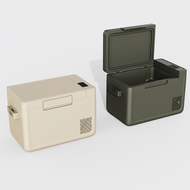 25l Car Cooler Box 12v Portable Fridge Cooler Freezer Ice Making Machine Integrated for Camping Truck Rv Boat