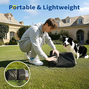 Tempat Tidur Hewan Peliharaan Tahan Air untuk Luar Ruangan, Alas Anjing Tiup Warna Hijau, Penutup Dapat Dilepas, Alas Anti-Selip untuk Anjing Kucing, Busa Padat, Kotak Fashion - Product Image 6