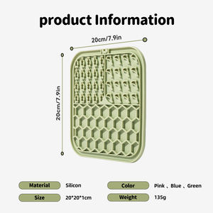 Nuevo Tapete de Silicona para Perros con Logotipo Personalizado, Ecológico, Impermeable y Duradero, Accesorio para Comedero que Retrasa la Comida de Mascotas Pequeñas - Product Image 3