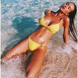 Bikinis con Logotipo Personalizado, Diseño Floral y a Rayas, Trajes de Baño Brasileños Transpirables con Flores 3D, Micro Bikini de 2 Piezas Hecho a Medida - Product Image 2