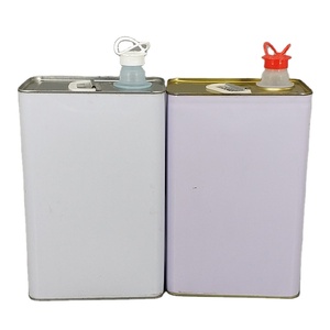 Barattolo di metallo rettangolare vuoto in metallo per alimenti barattoli di <span class=keywords><strong>olio</strong></span> d'oliva quadrati usati per <span class=keywords><strong>lattine</strong></span> di <span class=keywords><strong>olio</strong></span> motore - Product Image 1