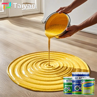 Peinture de sol en sable coloré époxy certifiée ROSH, écologique et imperméable, revêtement liquide auto-nivelant pour béton intérieur/extérieur