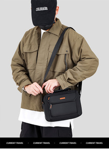 Men's Fashion <b>Waterproof</b> Ocford Multi-Zipper <b>Shoulder</b> <b>Bag</b> with Custom Logo-Outdoor Sport Travel Crossbody Sling Style - Product Image 6