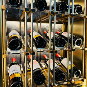 ארונות תצוגה יוקרתיים נירוסטה מודרני ארונות תצוגה עבור ברים מלון וחדרי סלון ריהוט - Product Image 4