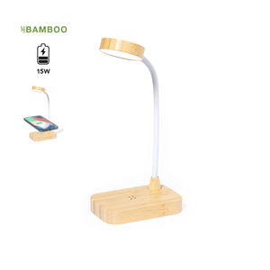 Cargador Inalámbrico Multifuncional de 15W, Lámpara de Mesa de Madera con Control Táctil Flexible, Lámpara LED Regulable con Cargador - Product Image 6