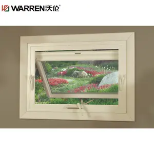 Warren 24x12 Fenêtre Auvent de sous-sol Fenêtres de sous-sol Fenêtres de sous-sol Auvent à battant Aluminium Verre