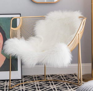 <span class=keywords><strong>Deluxe</strong></span> súper suave esponjoso Shaggy decoración de Casa de piel de oveja alfombra dormitorio sofá silla - Product Image 2