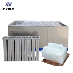 Máquina para hacer bloques de hielo refrigerados, máquina para hacer bloques de hielo comercial, 500kg, precio