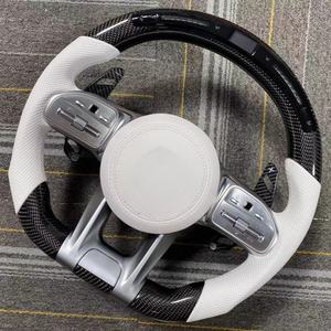 El volante de estilo deportivo con LED de fibra de carbono es adecuado para <span class=keywords><strong>Mercedes</strong></span>-<span class=keywords><strong>Benz</strong></span> CLS GLE W213 W238 W205 W222 W463 W167 C260 <span class=keywords><strong>C300</strong></span> - Product Image 6