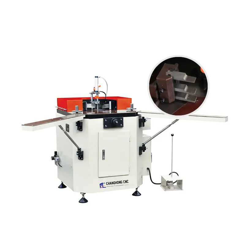 Machine à sertir les coins en gros pour profilés en aluminium Outil et machine à poinçonner les profilés en aluminium Machine de tournage CNC 100%