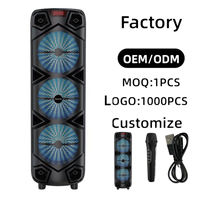 Altavoz Inalámbrico Cilíndrico ABS-8305, Portátil, Audio Estéreo 360, Luz RGB, para Fiestas al Aire Libre, Logotipo Personalizado de Fábrica, Nombre BT Personalizado en 7 Días