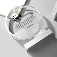 Cadeaux d'entreprise personnalisés, trophée en cristal K9 gravé écologique, médaille de récompense pour réunion annuelle, champion, employés exceptionnels, entreprise