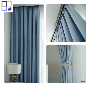 Commercio all'ingrosso della fabbrica blackout tessuto della <span class=keywords><strong>tenda</strong></span> tende <span class=keywords><strong>per</strong></span> la camera da <span class=keywords><strong>letto</strong></span> finestra solido - Product Image 2