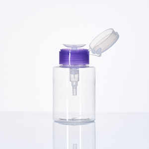 Botella de plástico transparente de alta calidad con logotipo privado, vacía, de 100 ml, 300 ml, 20 ml, para esmalte de uñas y removedor de maquillaje, con bomba dosificadora, de 150 ml - Product Image 1