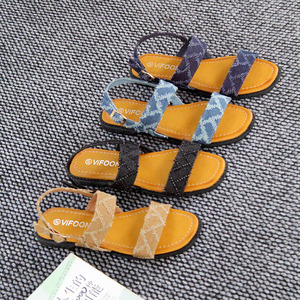Sandalias de Mujer de Verano, Casuales, Retro, Ligeras, Duraderas, con Hebilla y Punta Abierta, Cómodas, de Alta Calidad, al por Mayor - Product Image 1