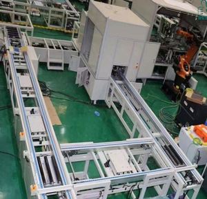 Toshine Stainless Steel Double Speed Adjustable Chain Pallet Conveyor with Customized Assembly Line Guangdong - Product Image 5